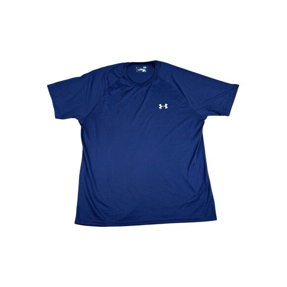 Under Armour HeatGear Mens Size LARGE Shirt Gym Running Training Loose - Picture 1 of 7